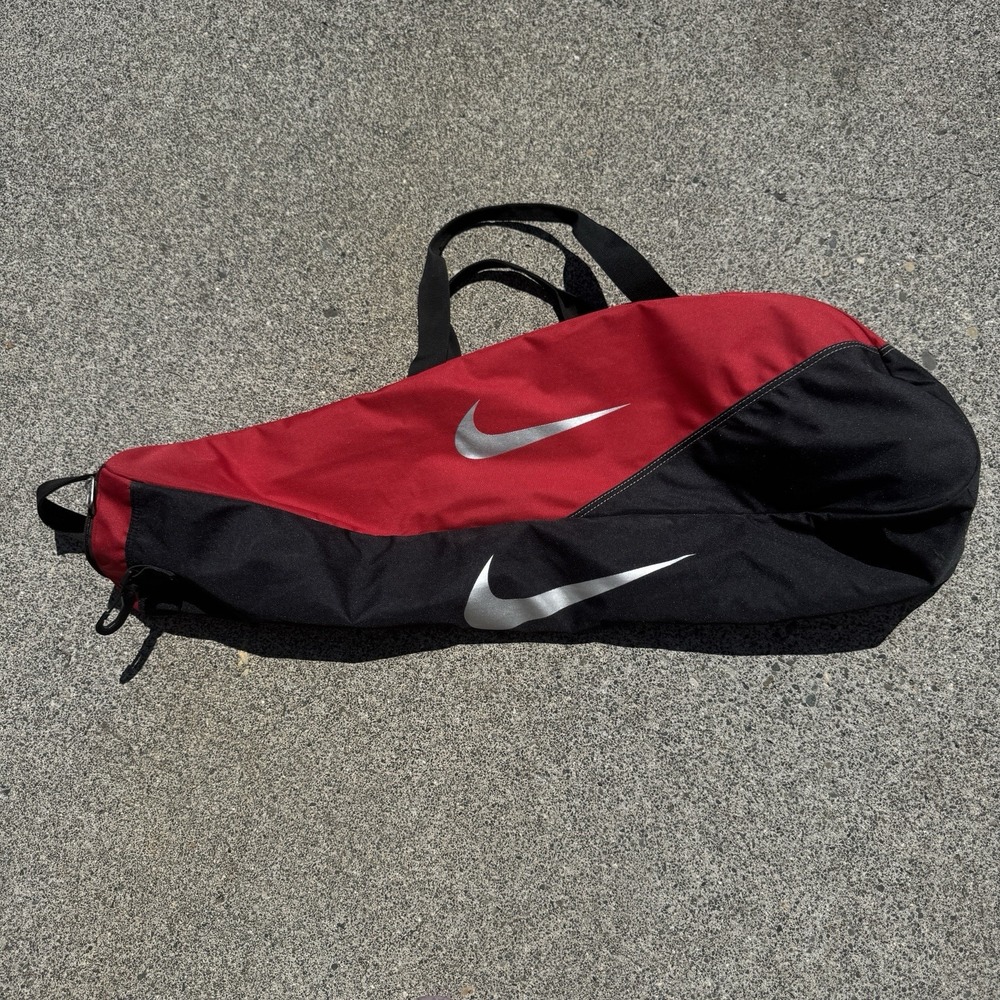 Nike Baseball Softball Bat Accessory 32" Carrying Bag Red Black Double Handle